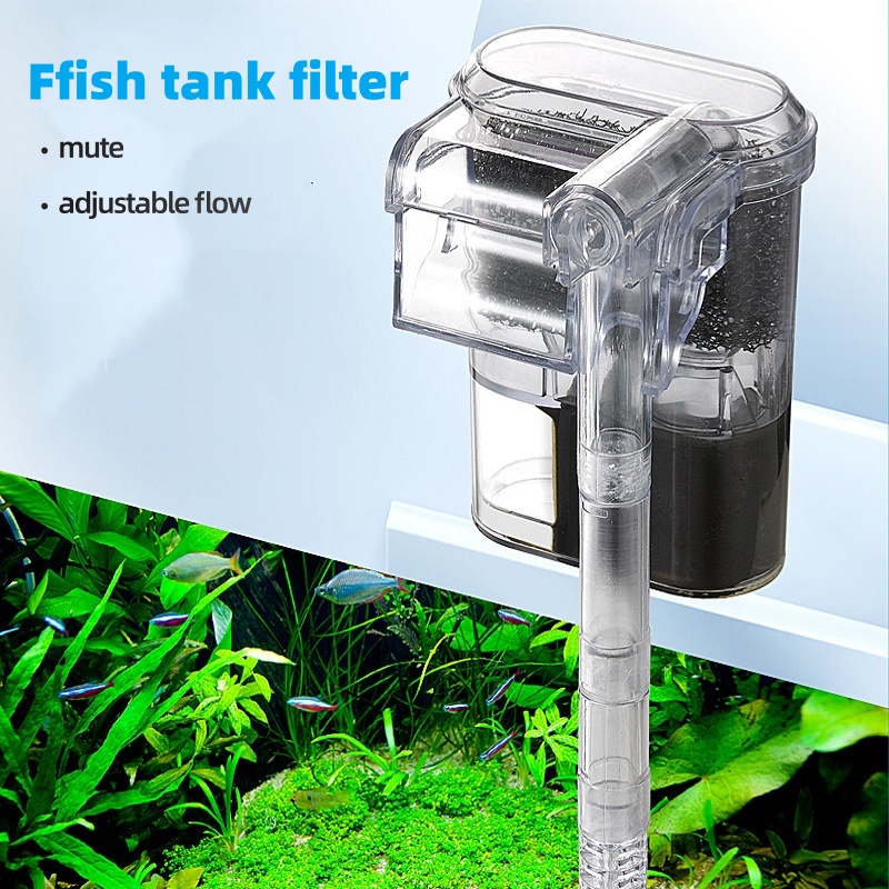 Planted Aquarium Cleaning - فلتر USB معلق صغير لأحواض السمك