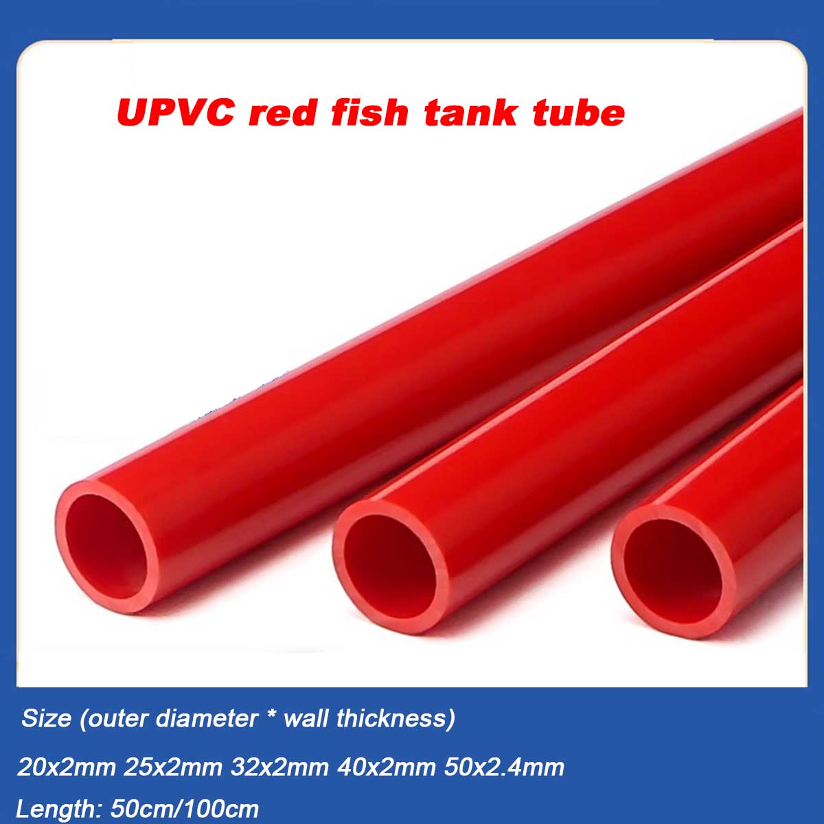 Aquarium Plant Red - 20 ~ 50 مللي متر UPVC