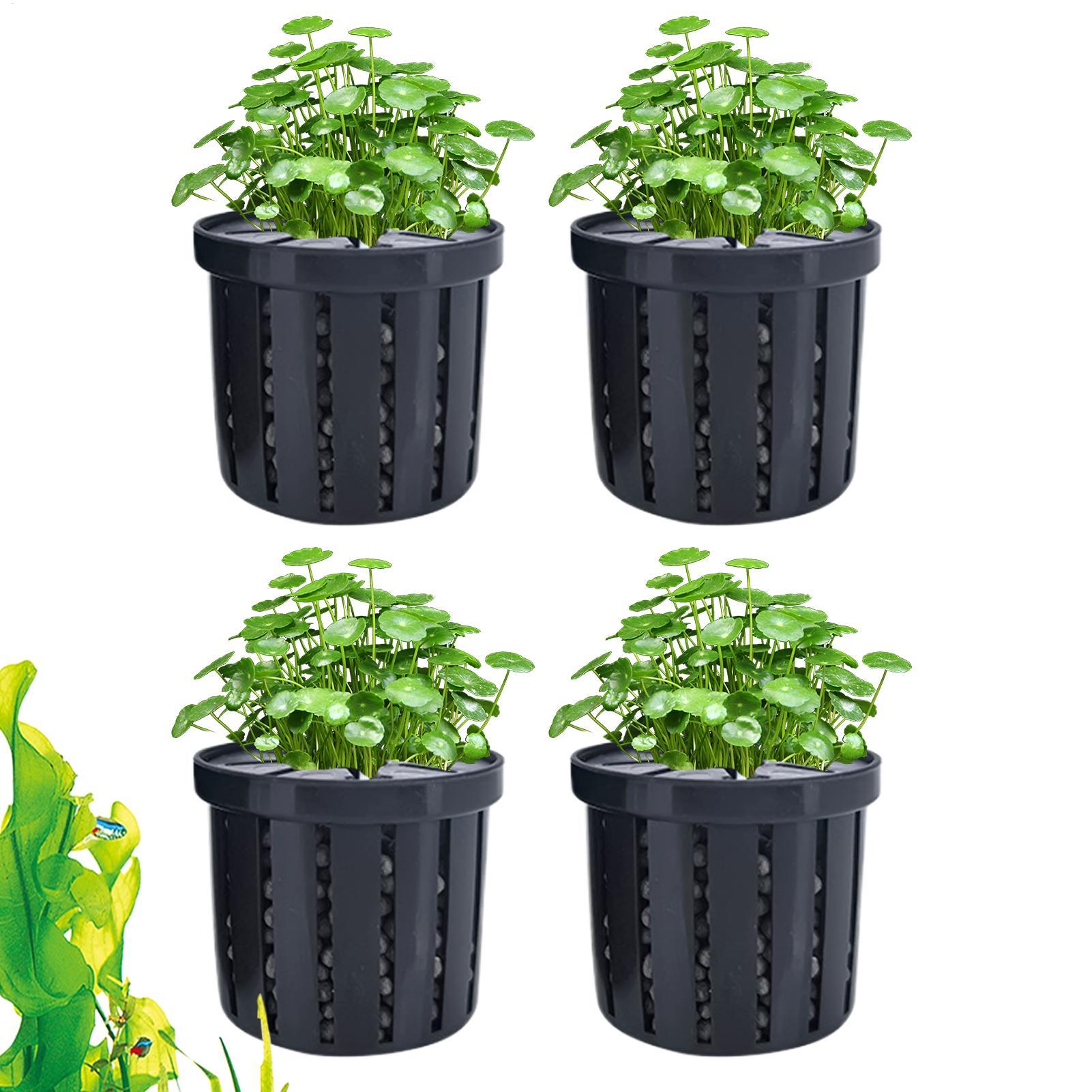 Aquarium Plant Holder - 4 قطع من أواني الزراعة المائية