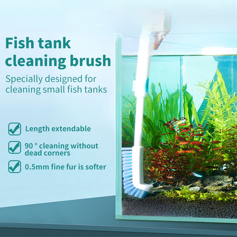 Planted Aquarium Cleaning - فرشاة نايلون قابلة للتحجيم لحوض السمك