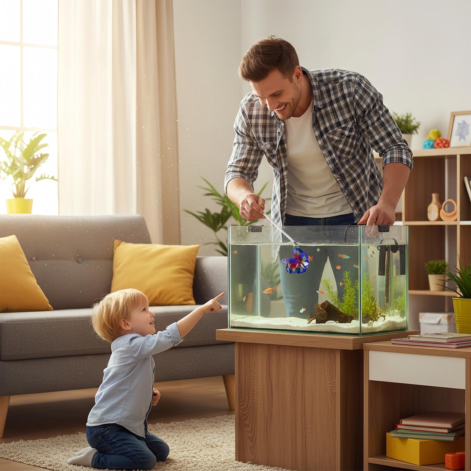 Planted Aquarium For Betta - عصا تدريب الأسماك للبيتا، ملحقات تفاعلية