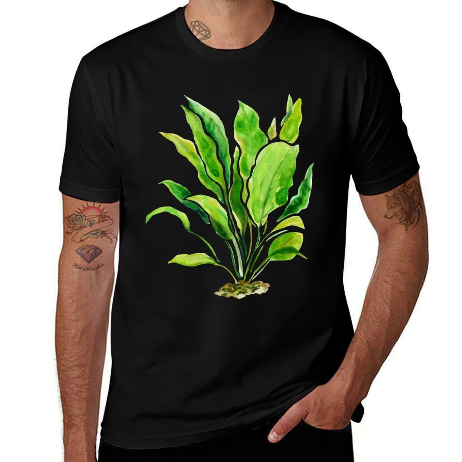 Planted Aquarium Basics - تي شيرت من سلسلة Aquarium Plants