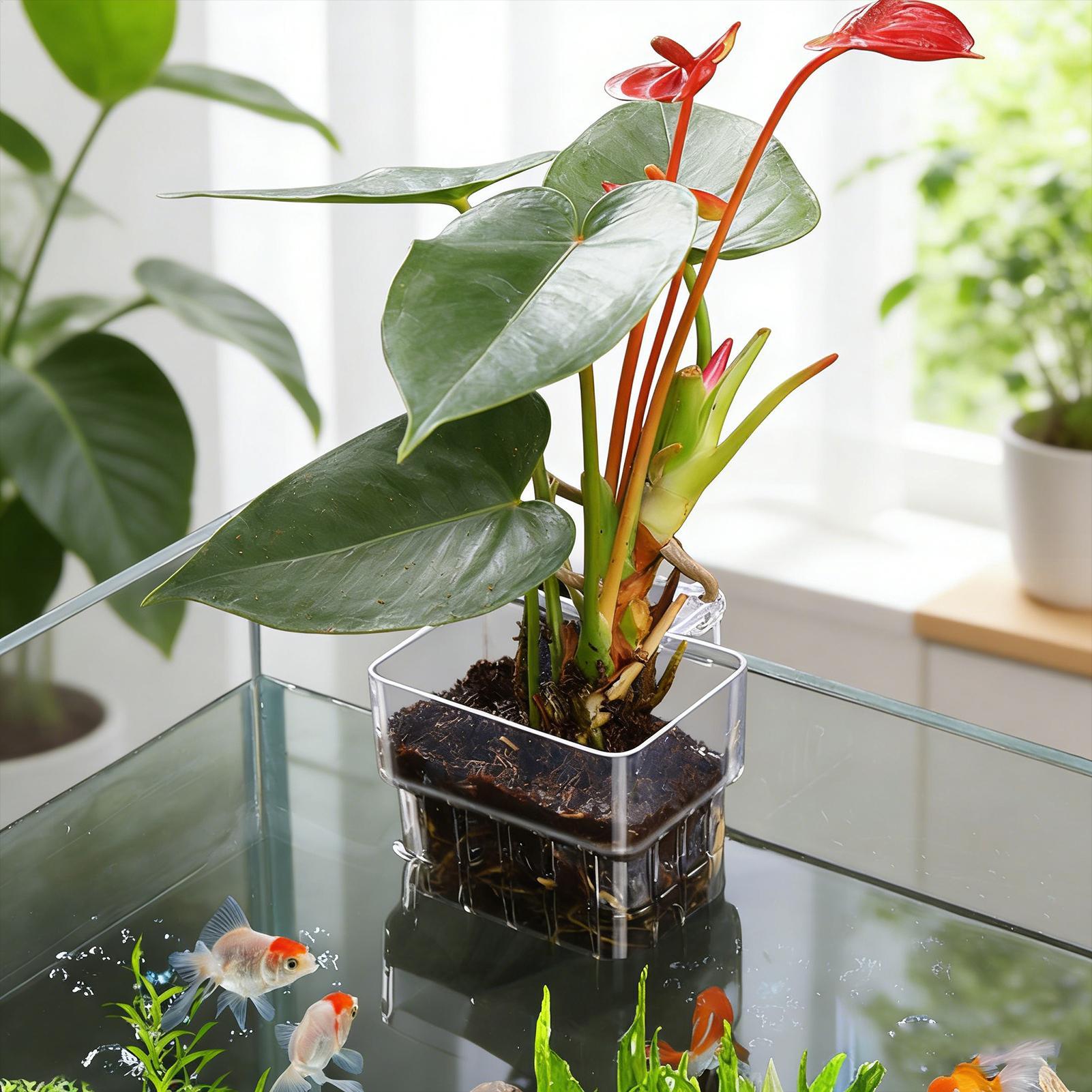 وعاء شفاف قابل للتعليق لزراعة  - مراجعة Aquarium Plant Growth وسعره