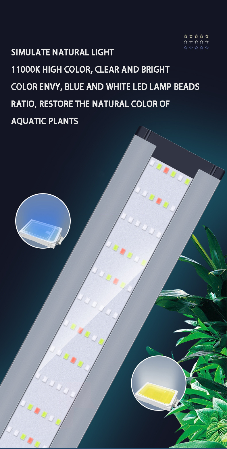 أضواء LED من سبائك الألومنيوم  - مراجعة Aquarium Plant Red وسعره