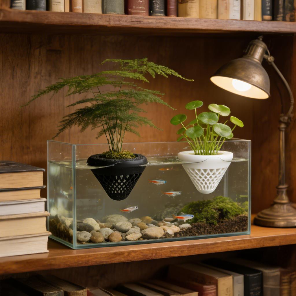 قطعتان من حامل النباتات العائم - مراجعة Aquarium Plant Growth وسعره