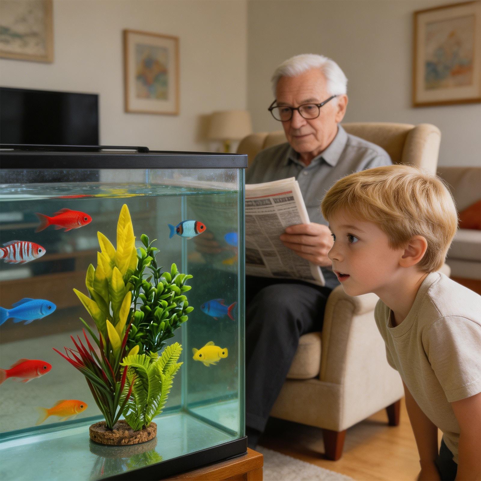 نباتات اصطناعية لأحواض السمك،  - مراجعة Planted Aquarium For Betta وسعره