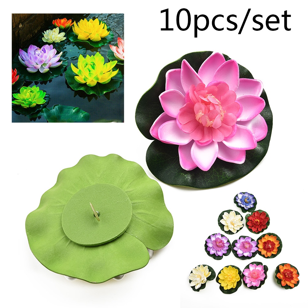 زهور اللوتس الاصطناعية المصنوع - مراجعة Aquarium Plant Red Lotus وسعره