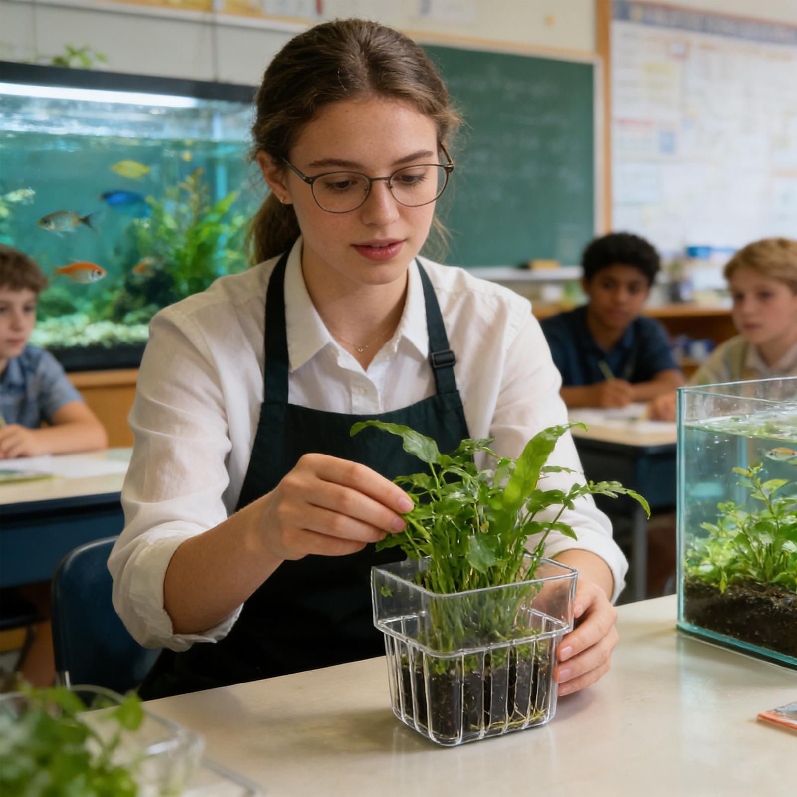 وعاء شفاف قابل للتعليق لحمل نب - مراجعة Aquarium Plant Holder وسعره