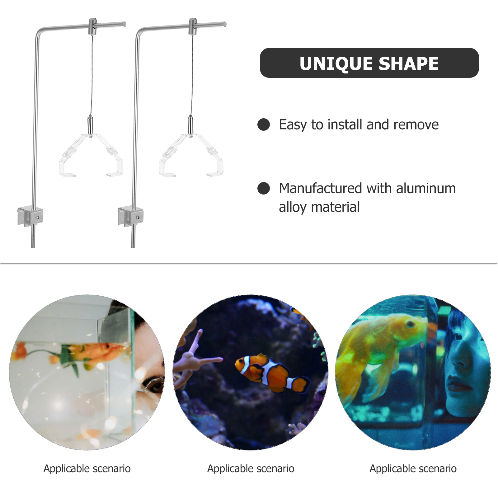 2 قطعة حامل مصباح حوض السمك مع - مراجعة Aquarium Plant Holder وسعره