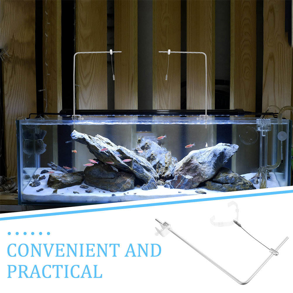 2 قطعة حامل مصباح حوض السمك مع - مراجعة Aquarium Plant Holder وسعره