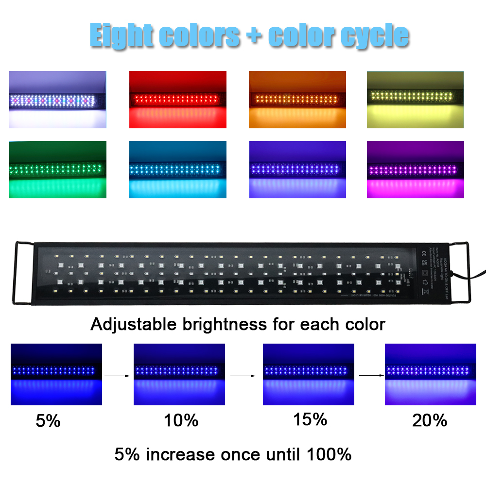 إضاءة LED لحوض السمك بطول 30-6 - مراجعة Aquarium Plant Growth وسعره