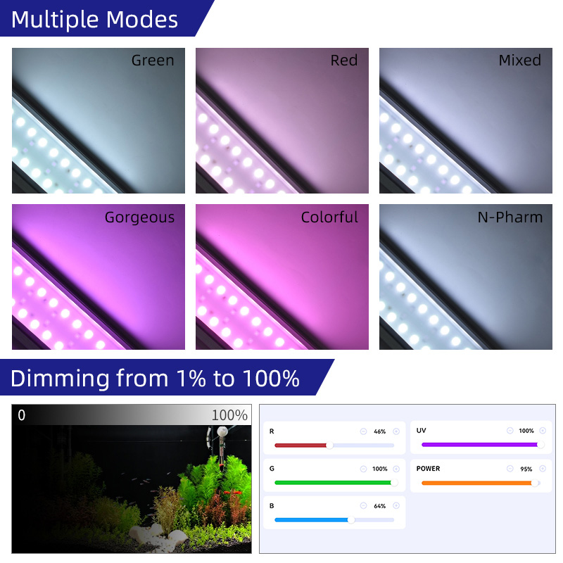 إضاءة حوض السمك LED كاملة الطي - مراجعة Planted Aquarium Uv Light وسعره